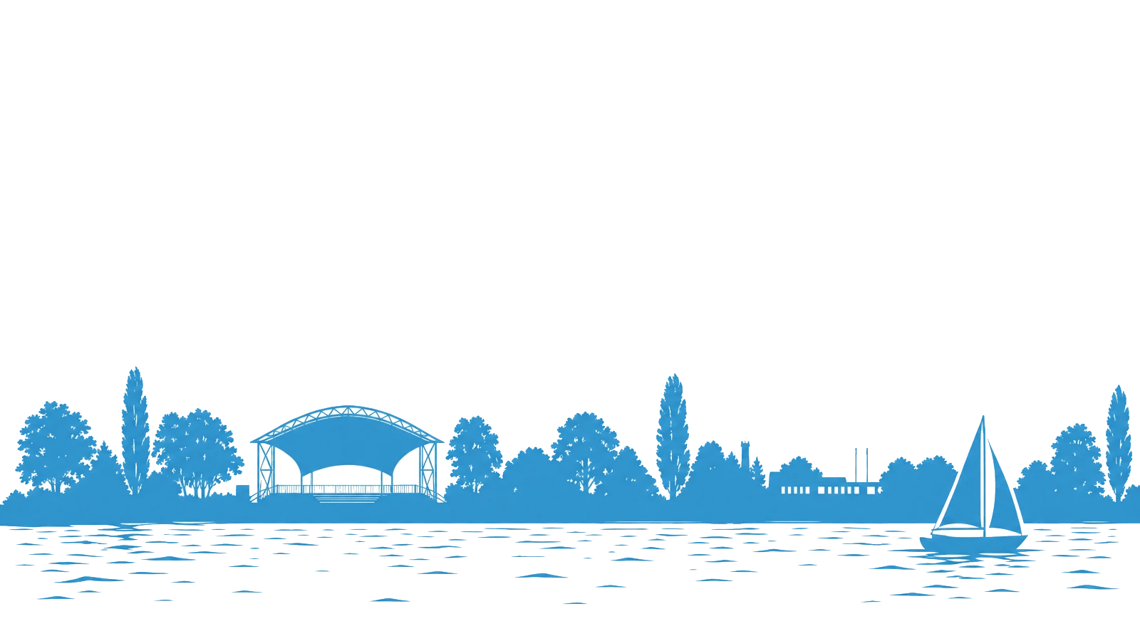Freigestellte Wahrzeichen-Illustration für Markkleeberg
