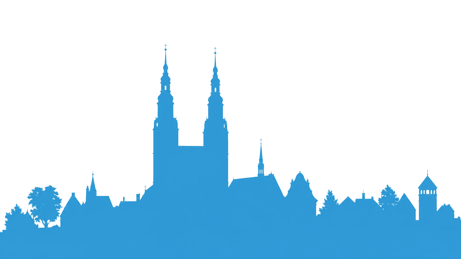Freigestellte Wahrzeichen-Illustration für Wurzen